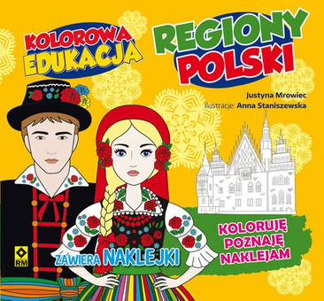 Kolorowa edukacja Regiony Polski Książki Dla dzieci Kolorowanki