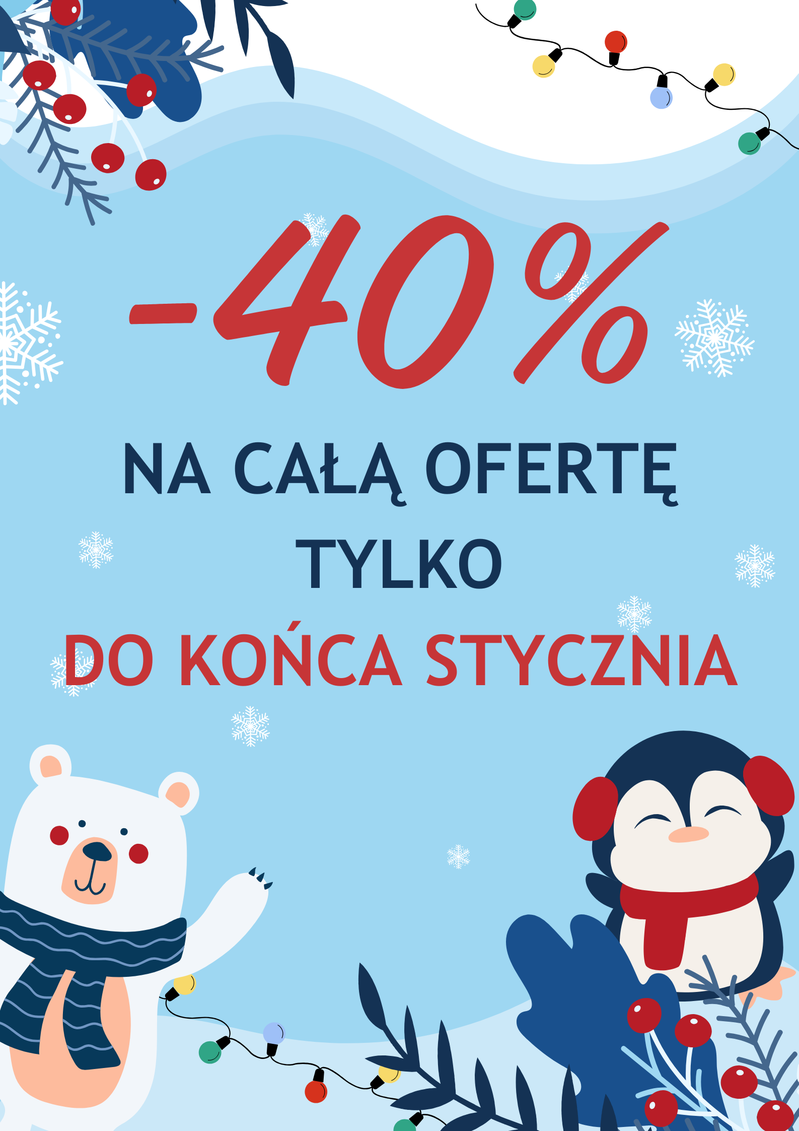 Złap rabat -40% i spełnij swoje POSTANOWIENIE